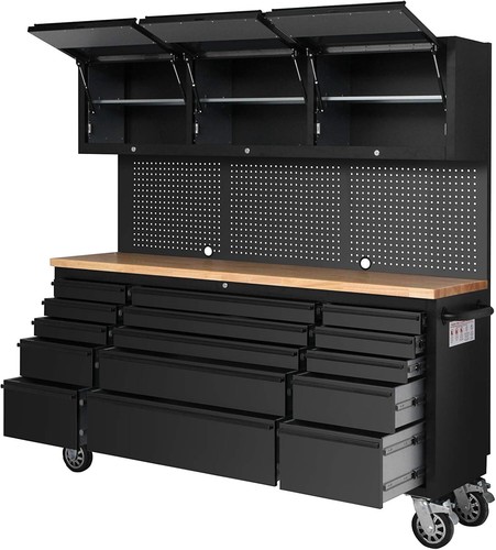 Black steel drawer tool - black,