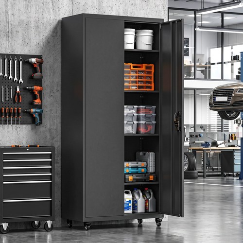 Garage metal storage - metal, cabinet
