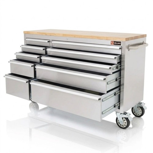 Stainless steel 10 drawer - steel,