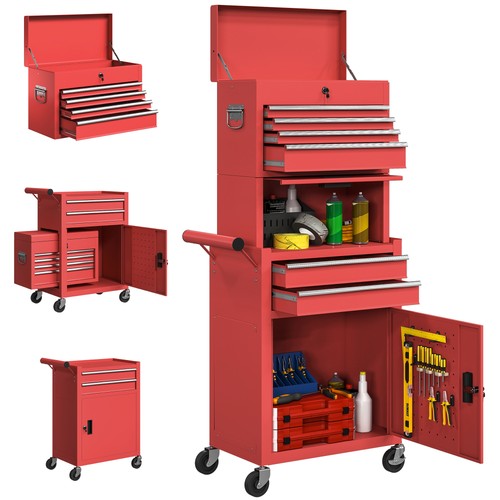 Homcom tool cabinet - 3-in-1,