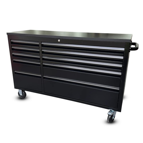 Black powder coated steel - 55",