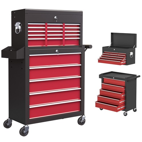 Homcom rolling tool chest - rolling,
