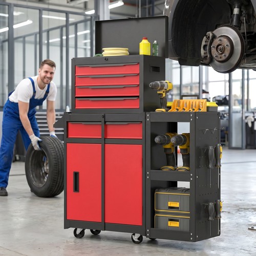 Rolling tool cabinet with - tool, 5