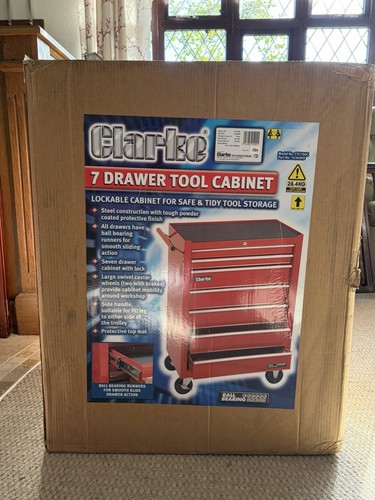 Clarke tool cabinet rolling - clarke,