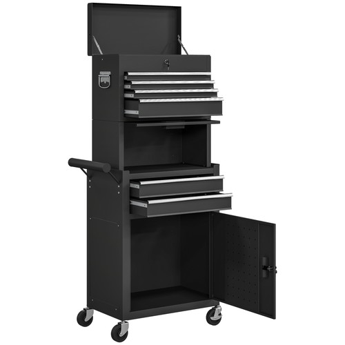Homcom tool cabinet - tool, with